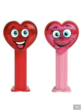 Pez Love gift bundle 2 Heart Pez dispensers Cute Gift Boyfriend Girlfriend Gift